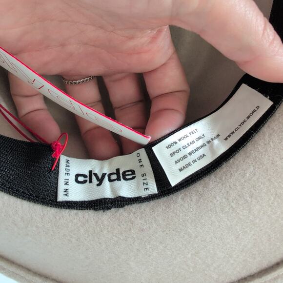 NWT Clyde Wool Felted Telescope Hat OS Made in NY Alabaster Grey Rancher $348 - Picture 3 of 10